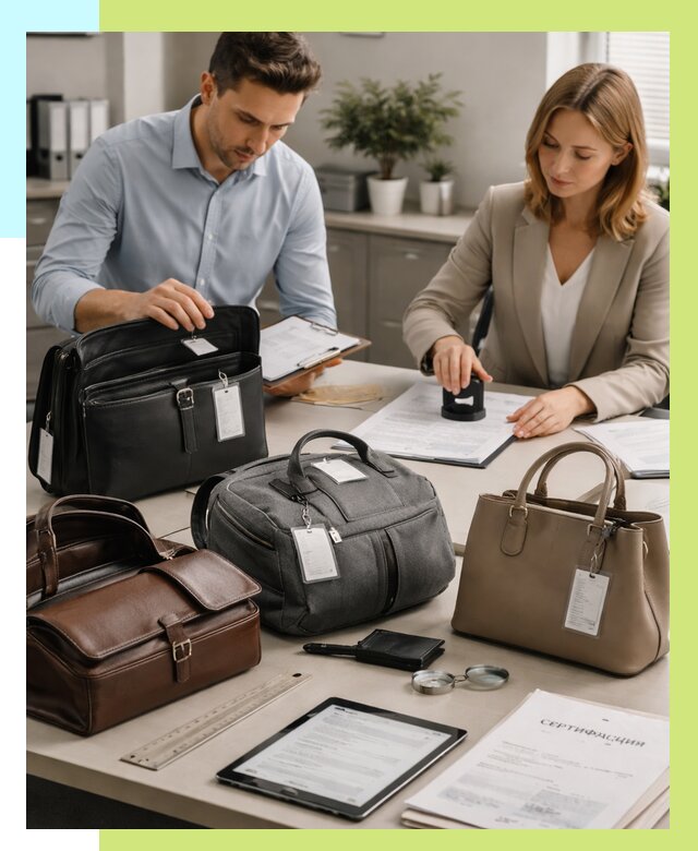 Сертификация сумок в Кирове от 7624 руб. | Алешин-Кро