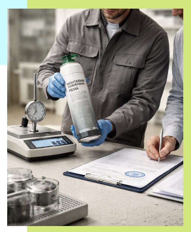 Сертификация монтажной пены в Кирове от 15248 р. | Алешин-Кро