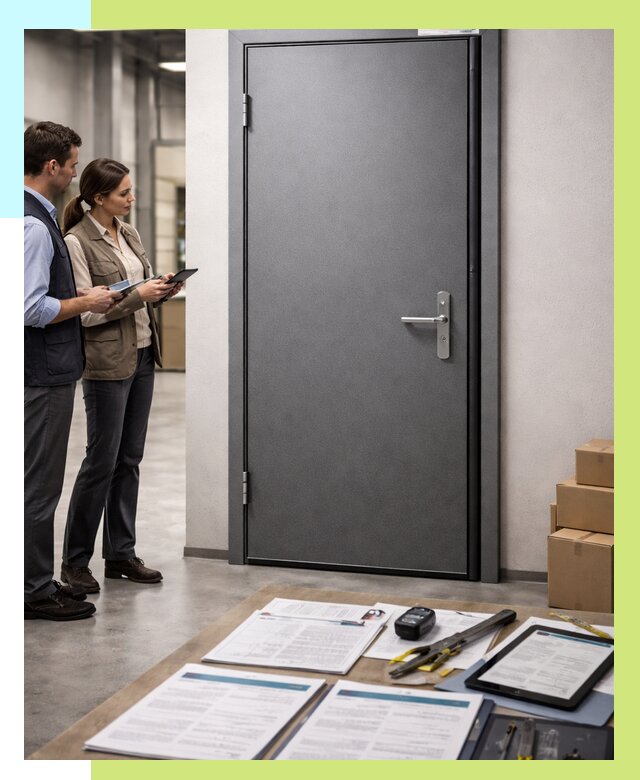 Сертификация противопожарных дверей в Кирове от 9149 р. | Алешин-Кро