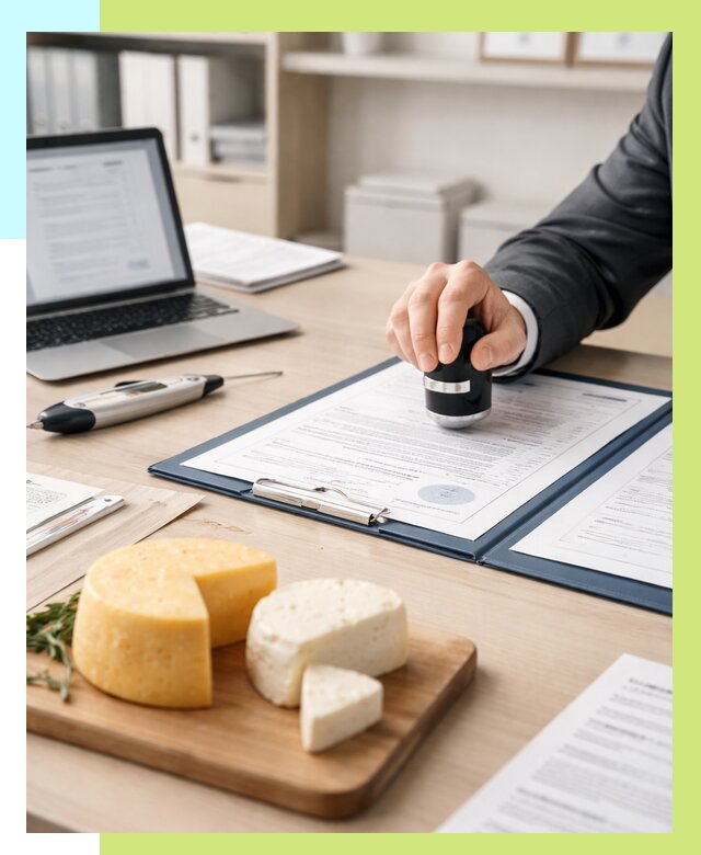 Сертификация сыров в Кирове от 15248 р | Сертификат на сыр Алешин-Кро