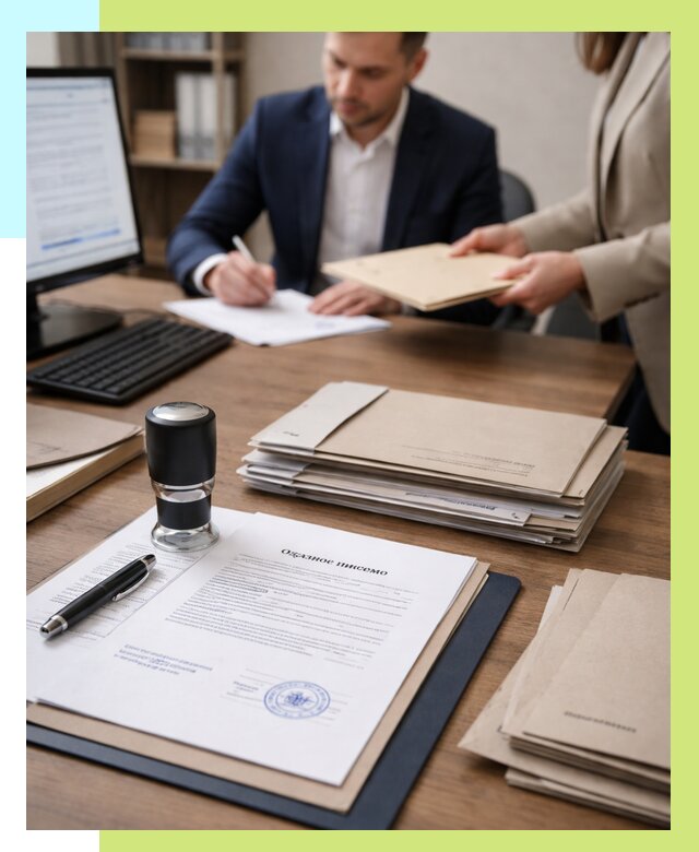 Отказное письмо для таможни в Кирове от 3050 р, Алешин-Кро